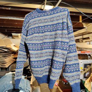 Vintage The Mans Shop Lord & Taylor Scotland Heavy Knit Mens L Sweater